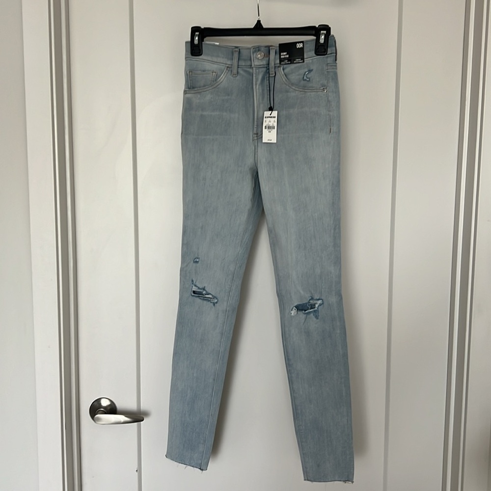 00 Express high rise skinny jeans NWT